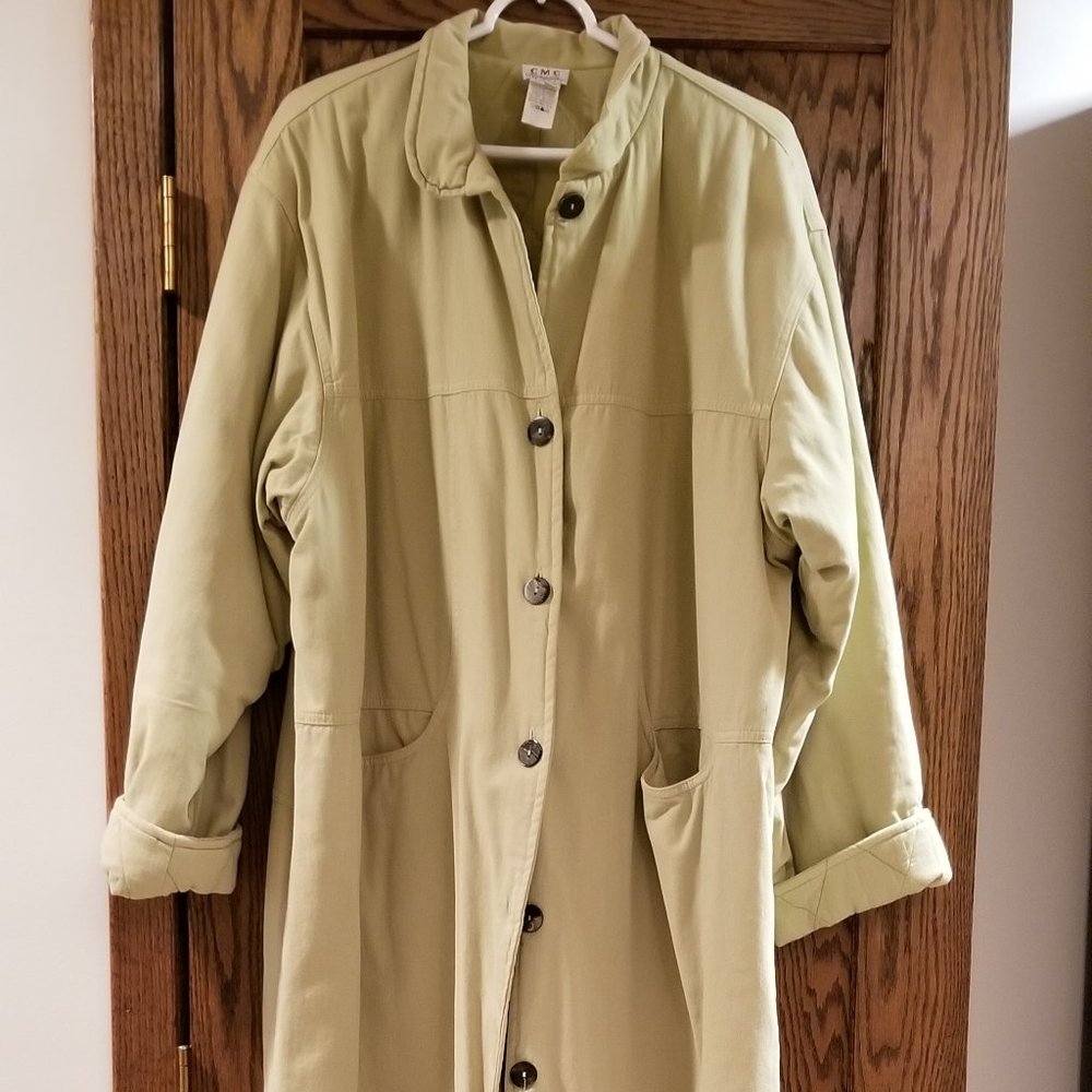CMC Color Me Cotton Coat in Light Green